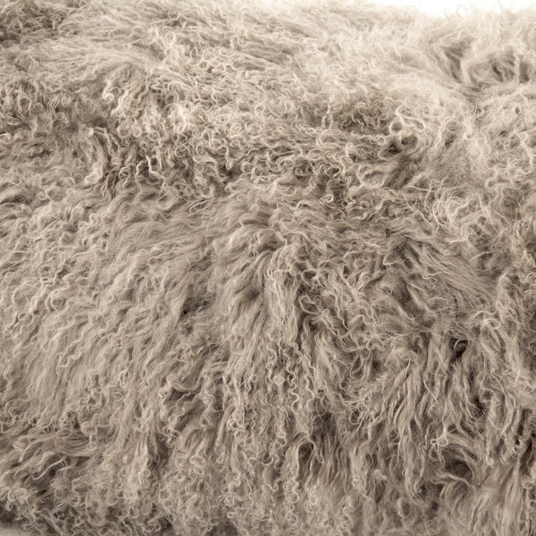 Tibetan Lamb Fur Bench by Zentique