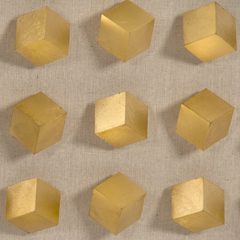 Golden Cubes in Acrylic Wall Art by Zentique