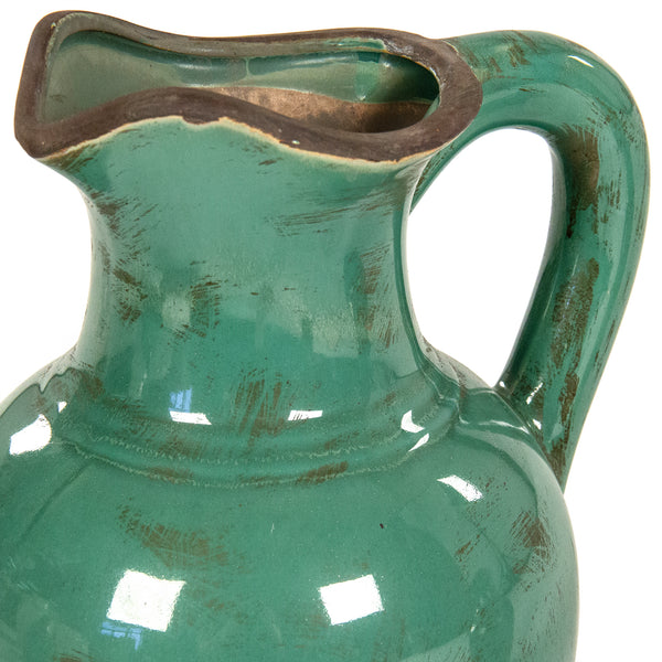 Distressed Green Pitcher Small by Zentique