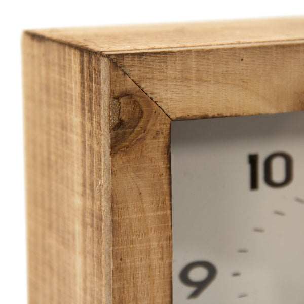 Wooden Box Clock by Zentique