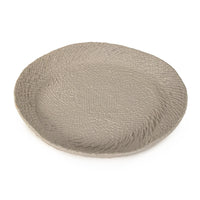 Grey Cross Weave Platter Large by Zentique