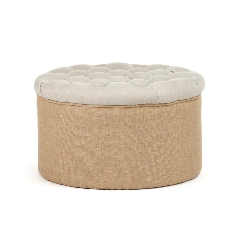 Round Ottoman by Zentique