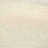 White Cross Weave Platter Medium by Zentique