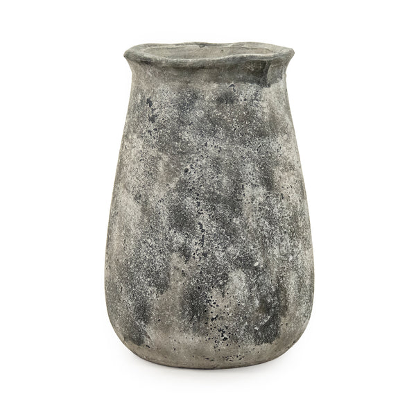 Distressed Grey Vase (9801L A866) by Zentique