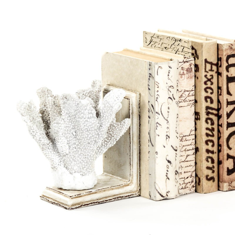 White Coral Bookends by Zentique