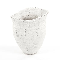 Distressed Grey and White Large Vase (14A124) by Zentique