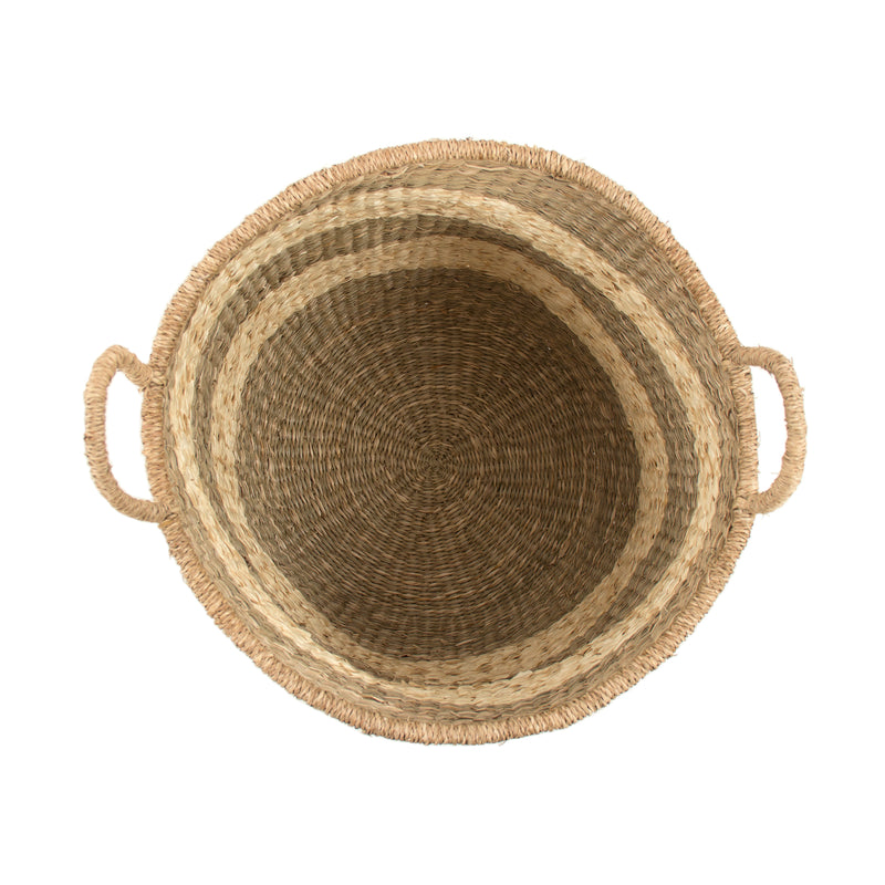 Rounded Basket w/ Handles by Zentique