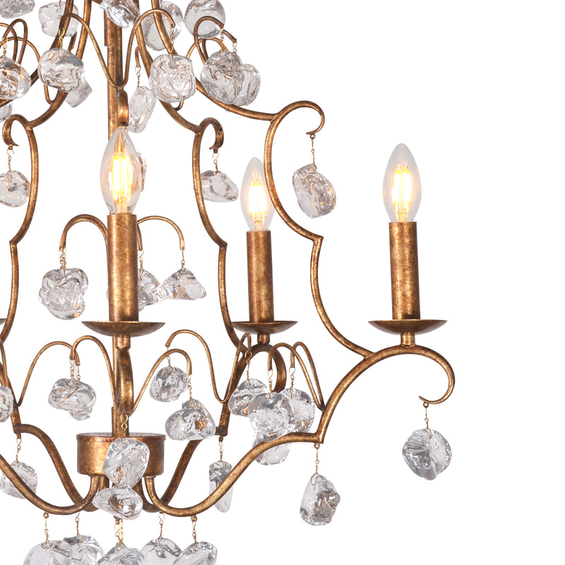 Crystal Pendant Chandelier by Zentique