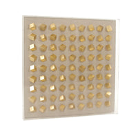 Golden Cubes in Acrylic Wall Art by Zentique